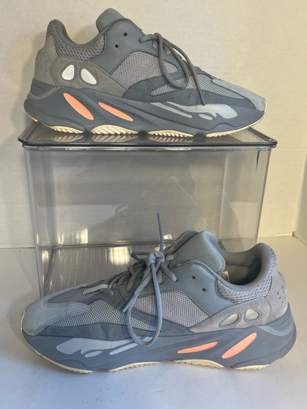 MEN'S 2019 ADIDAS YEEZY BOOST 700 RUNNING SNEAKERS (INERTIA) (SIZE 12) EXCELLENT